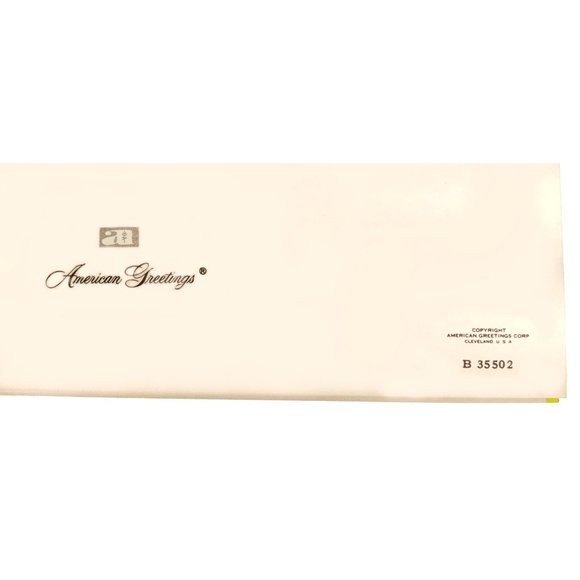 Vintage Christmas Card Girl Bird 60s Pink Yellow American Greetings Lot Of 6 New - Picture 7 of 7